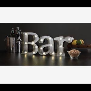 Galvanized Steel “BAR” Marquee